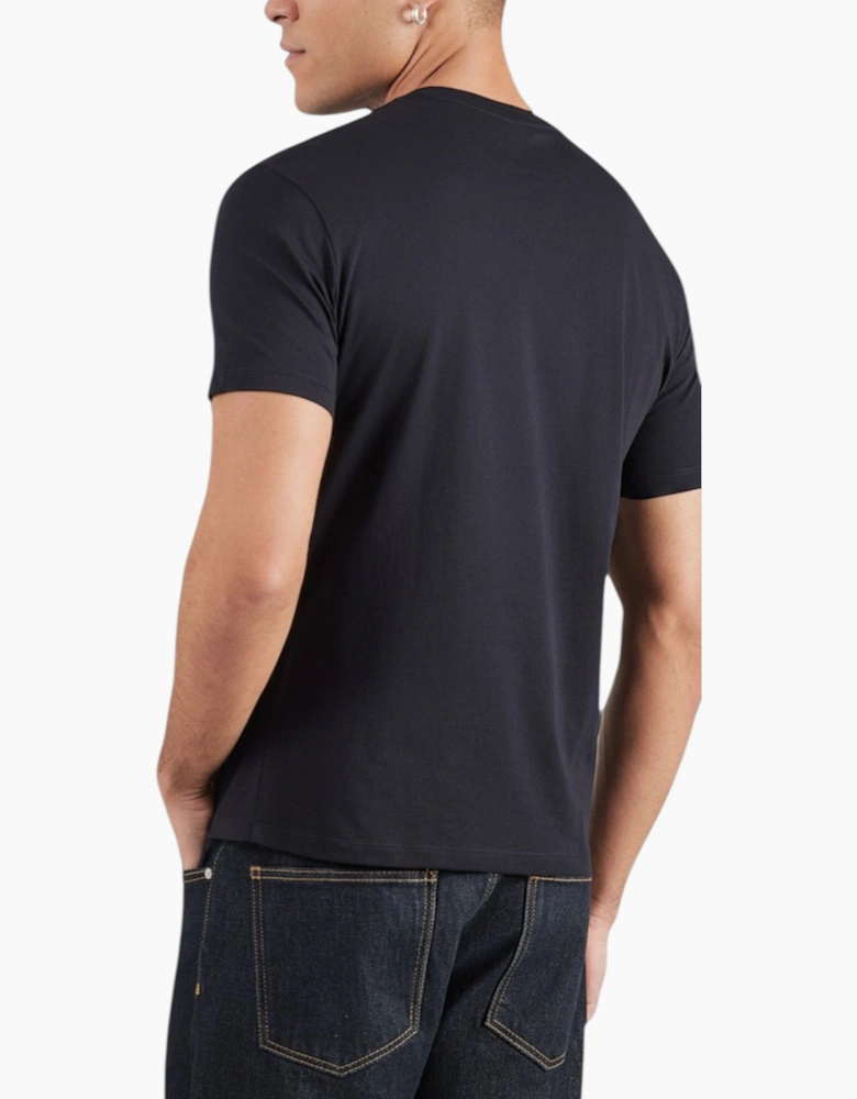 Armani Exchange Mens T-Shirts 3D Embroidered Cotton Tee