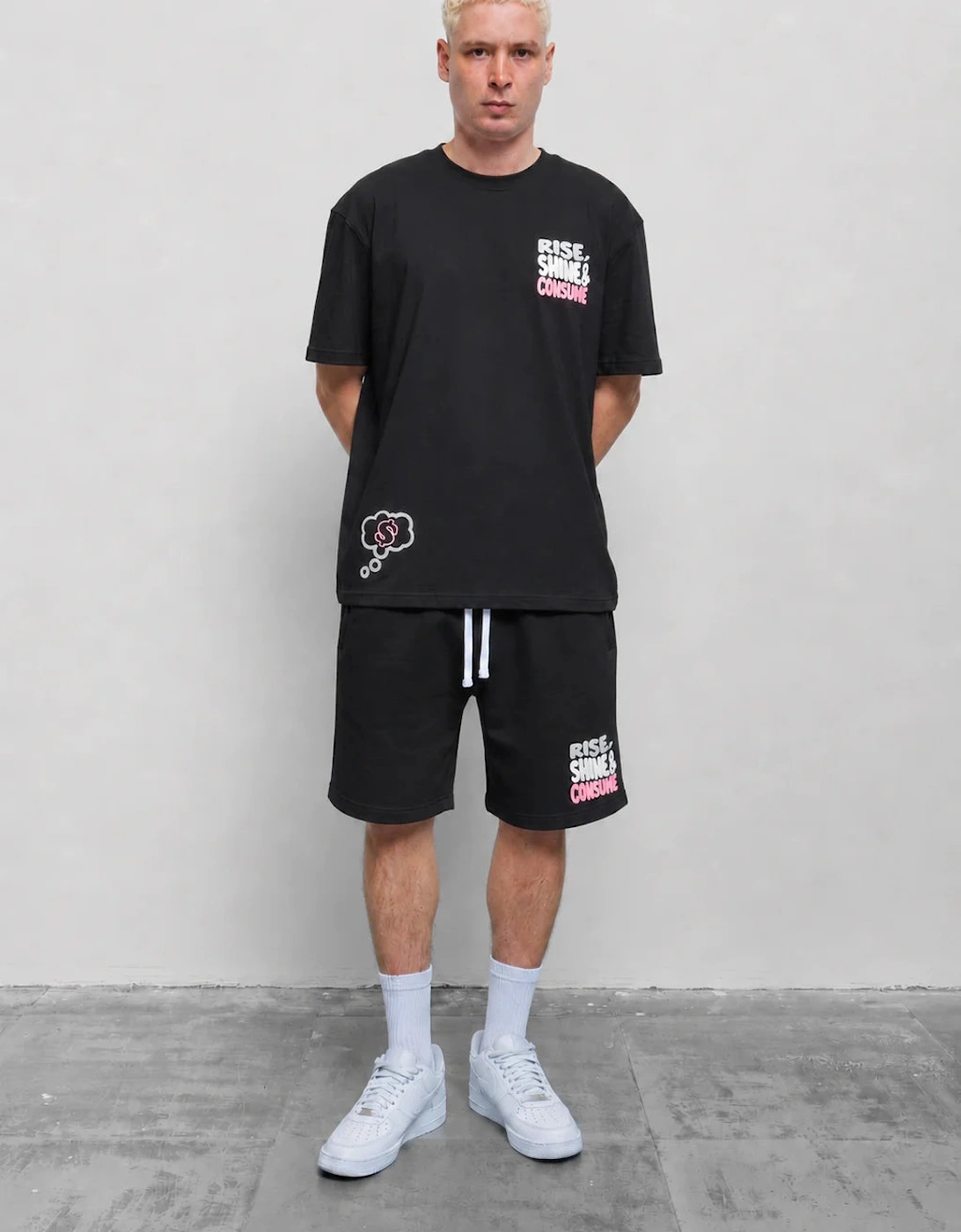 Fresh Flavours Rise Sweat Shorts - Black