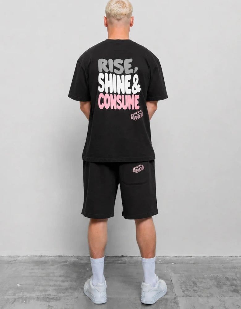 Fresh Flavours Rise Sweat Shorts - Black
