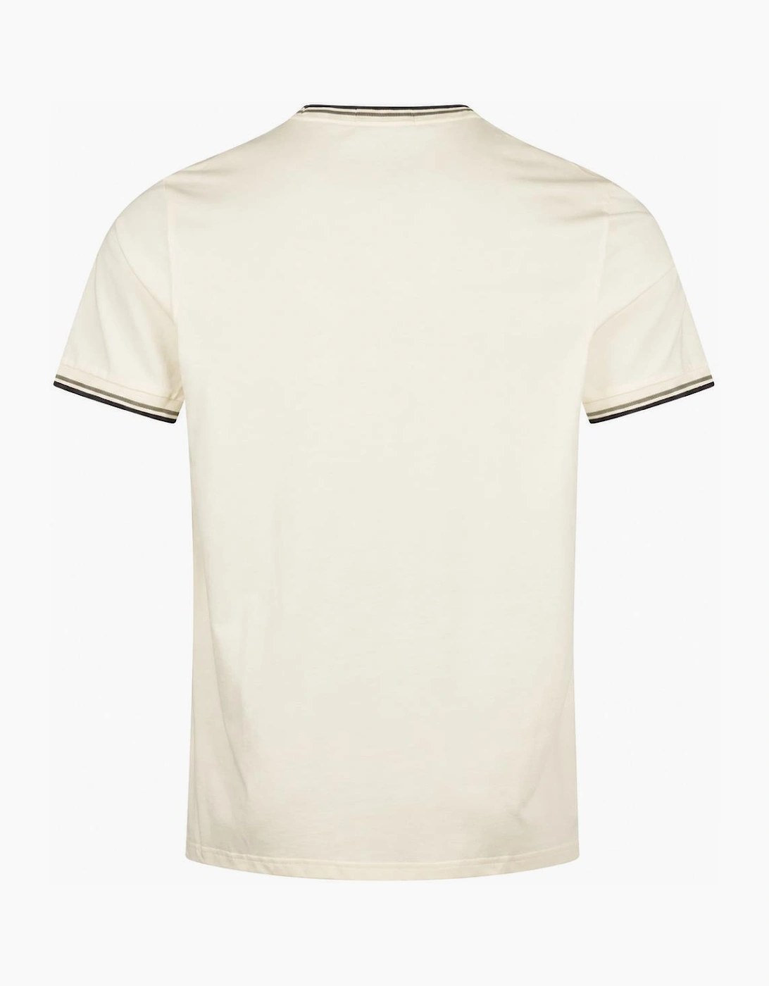 Fred Perry Twin Tipped T-Shirt Ecru/Seagrass/Dark Airforce