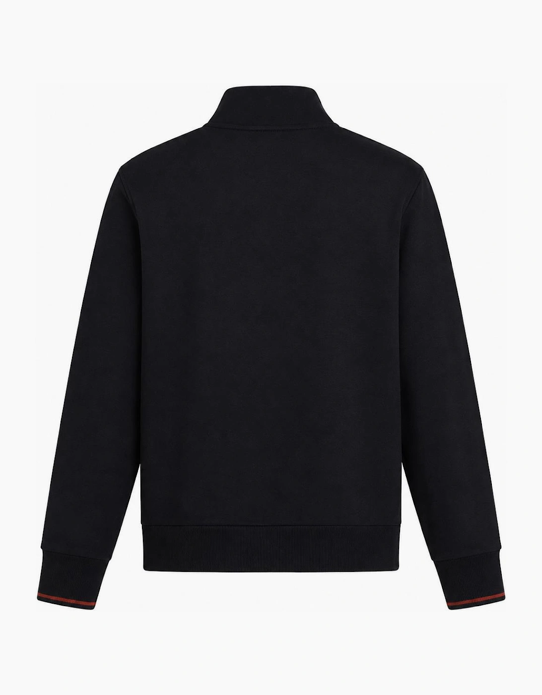 Fred Perry Half Zip Sweatshirt Navy/Brandy/Rich Brown