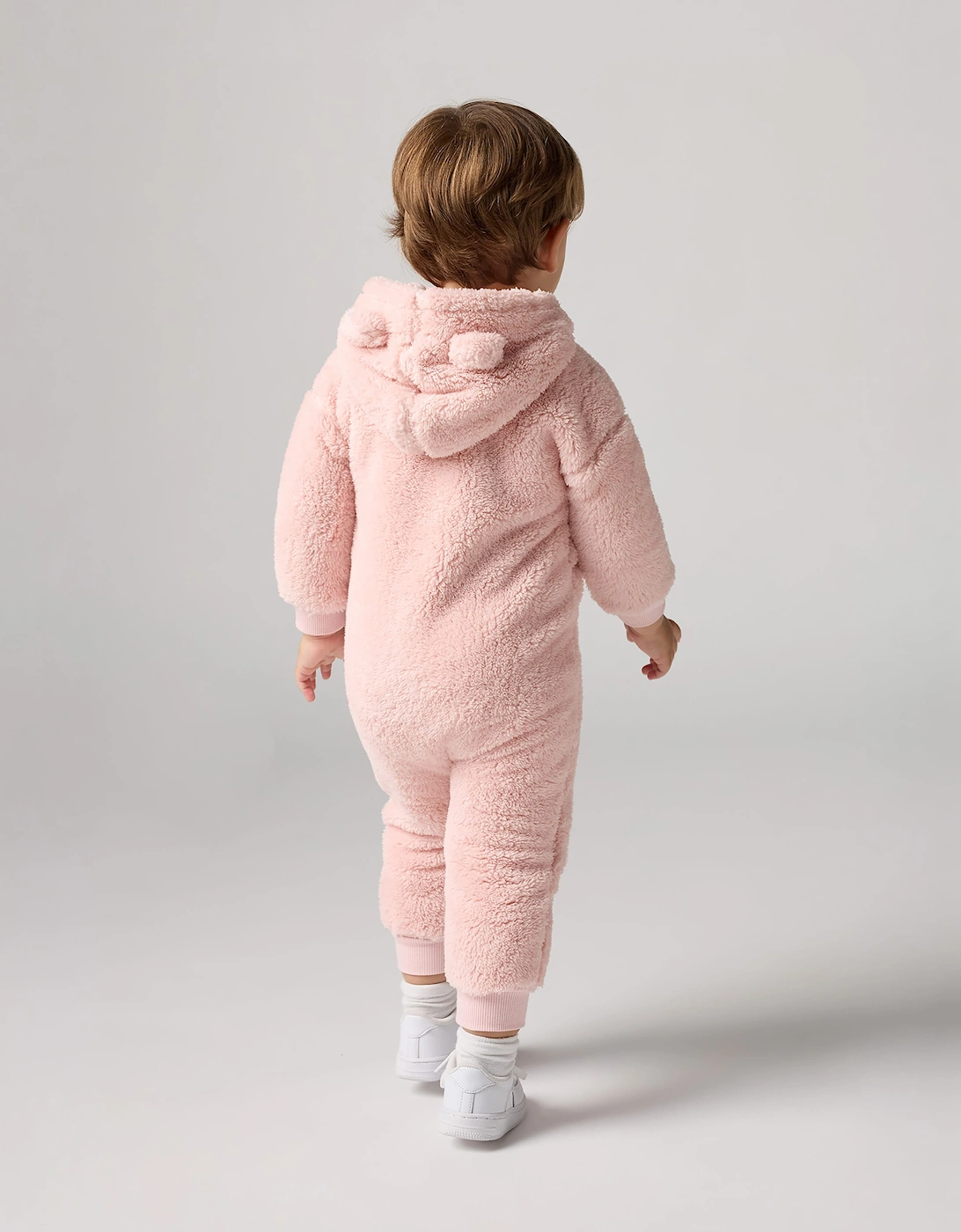 Levi's Baby Girls Bear Sherpa Coverall in Pink