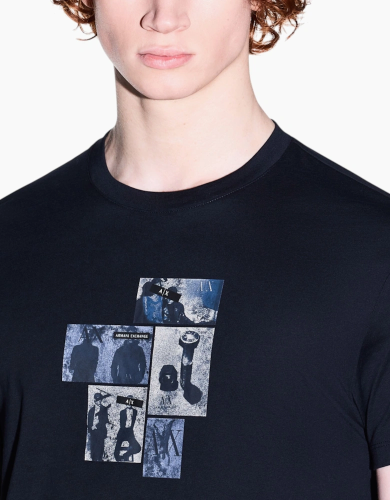 Armani Exchange Mens T Shirts Graphic Print Cotton Tee