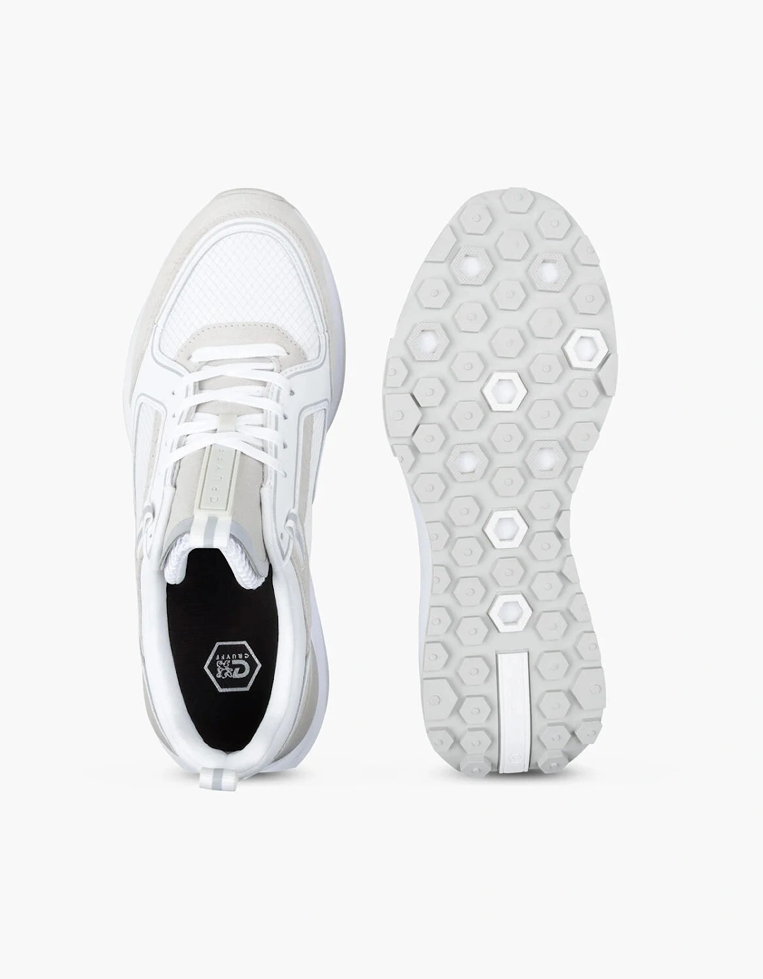 Cruyff Rayado Trainers - White/ Grey