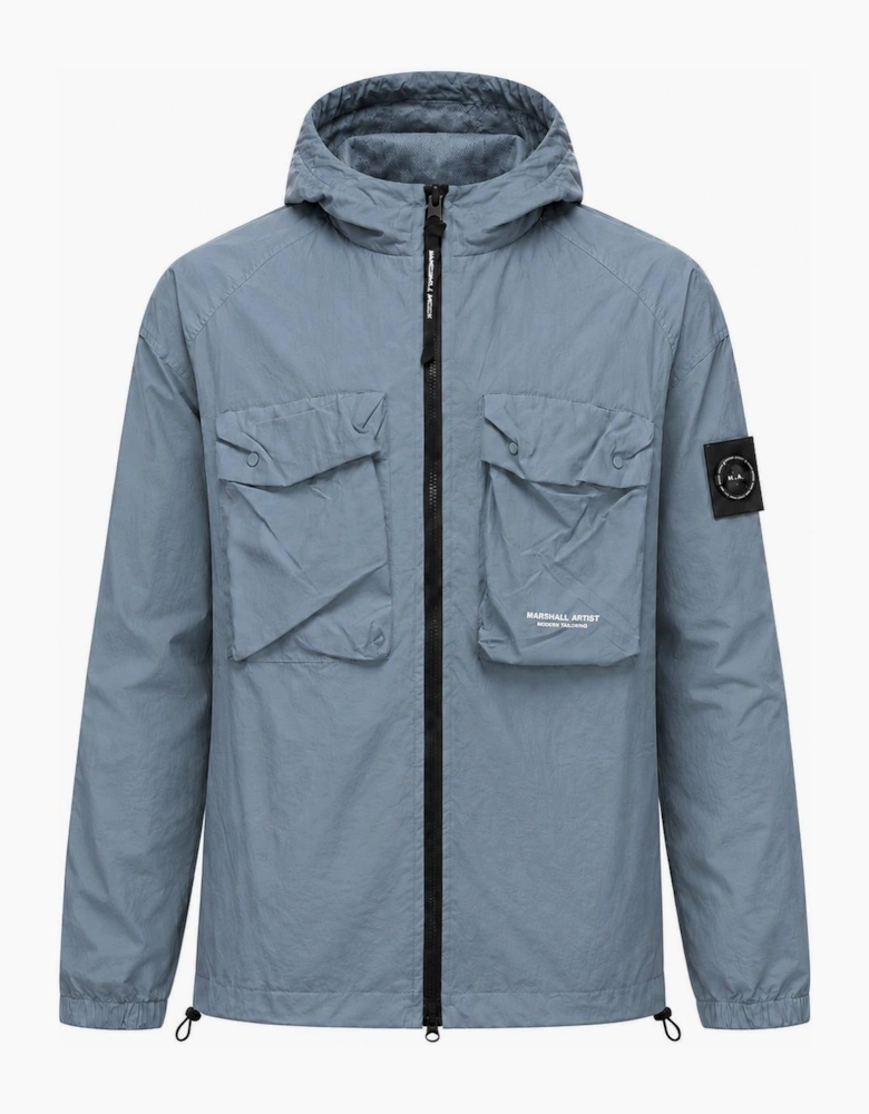 Marshall Artist Centro Hooded Overshirt Storm Grey