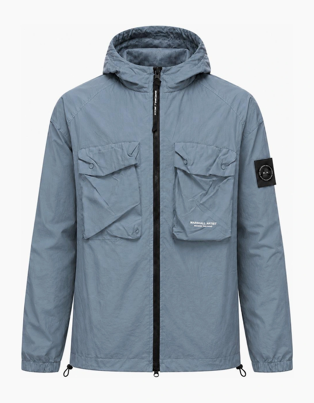 Marshall Artist Centro Hooded Overshirt Storm Grey