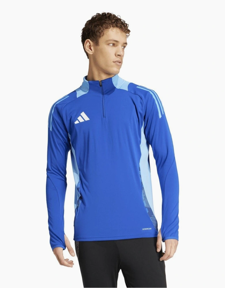 Zip Neck High Collar Long Sleeve Athletic Jersey