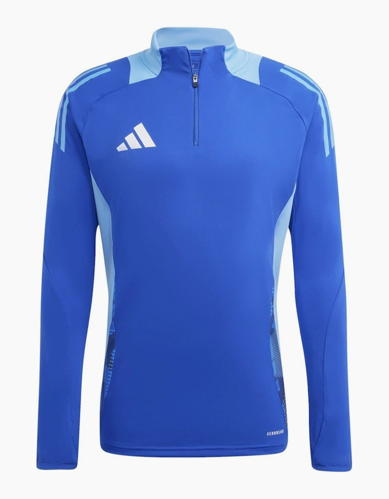 Zip Neck High Collar Long Sleeve Athletic Jersey