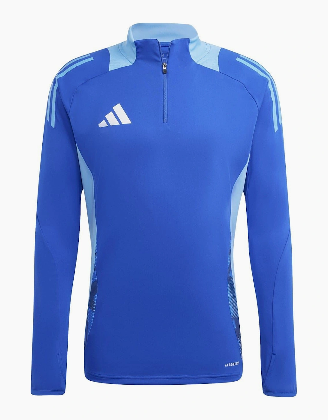 Zip Neck High Collar Long Sleeve Athletic Jersey
