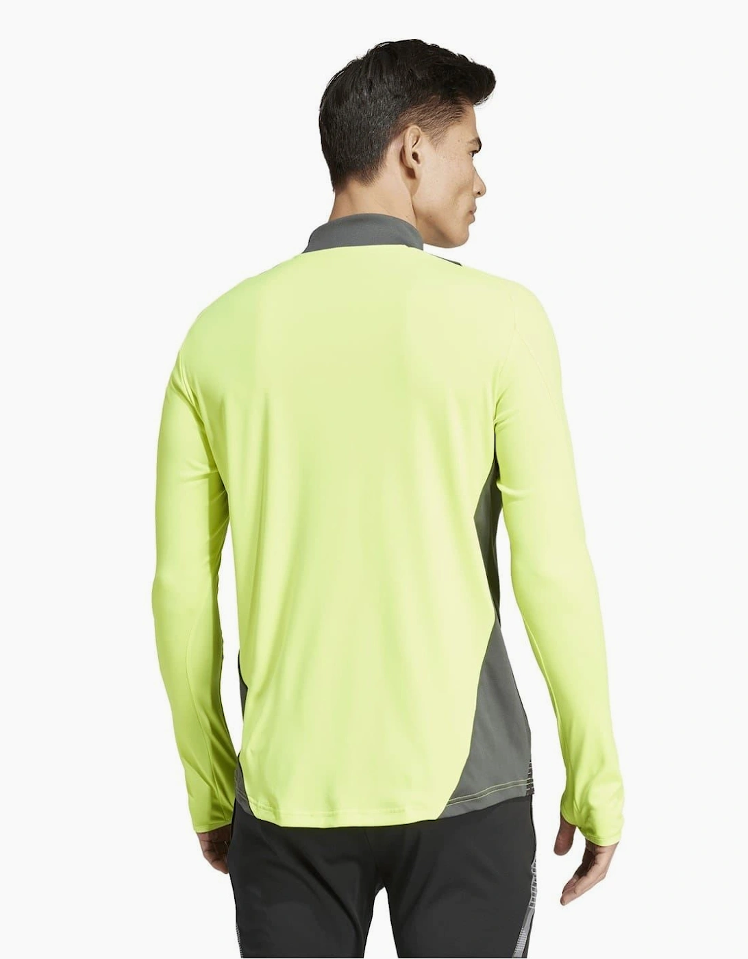 Zip Neck High Collar Long Sleeve Athletic Jersey