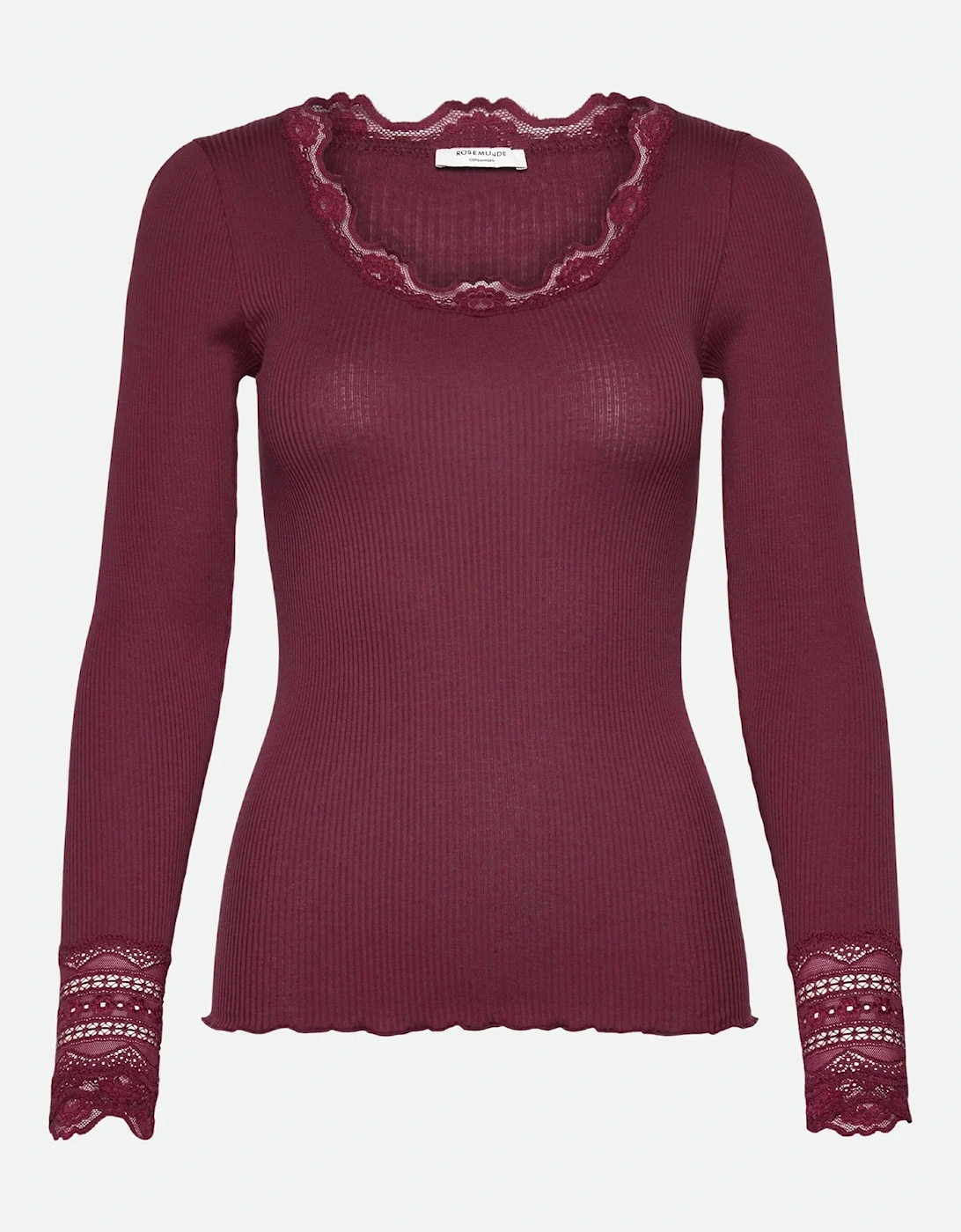 Babette long sleeve O neck in Windsor Wine