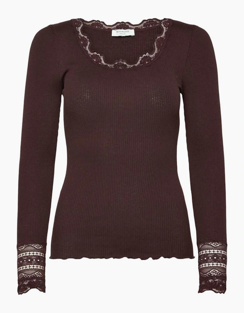 Benita long sleeve O neck in Mole