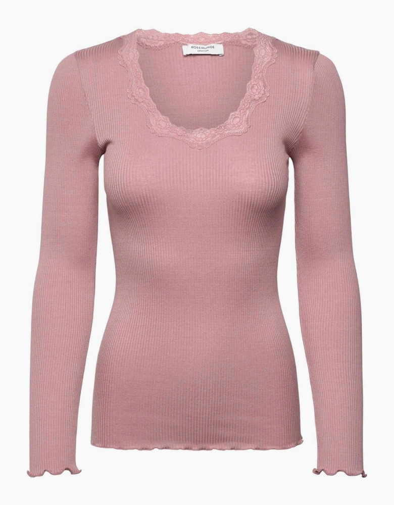 Babette long sleeve O neck in Woodrose
