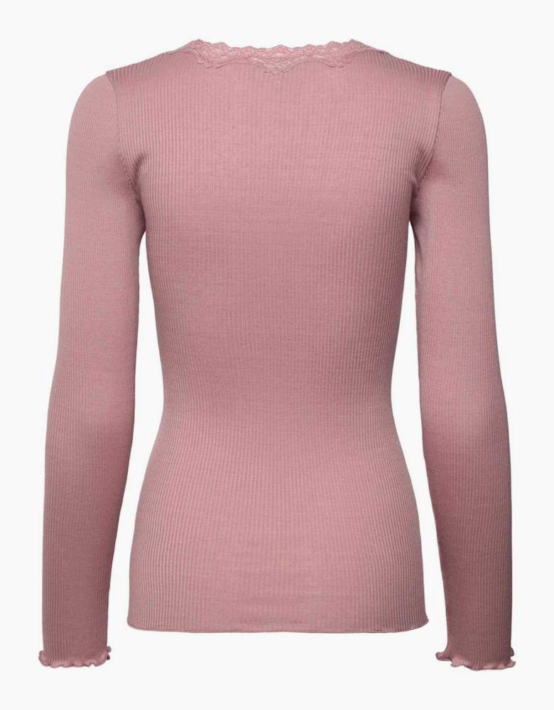 Babette long sleeve O neck in Woodrose