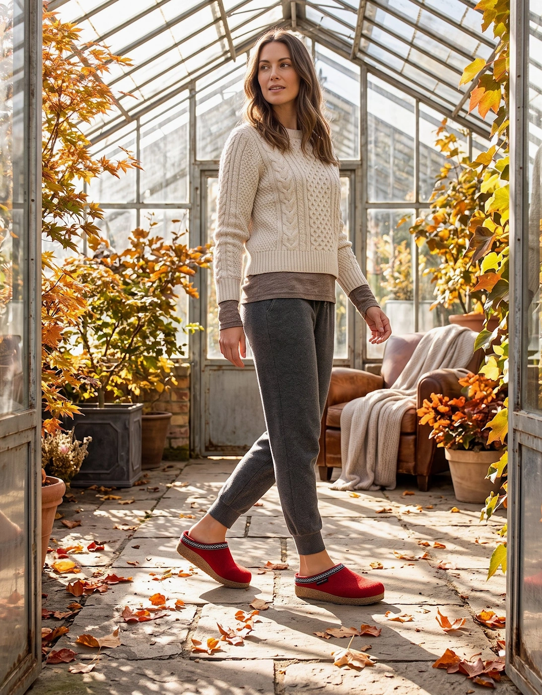 Haflinger FRANZL Womens Mules Paprika