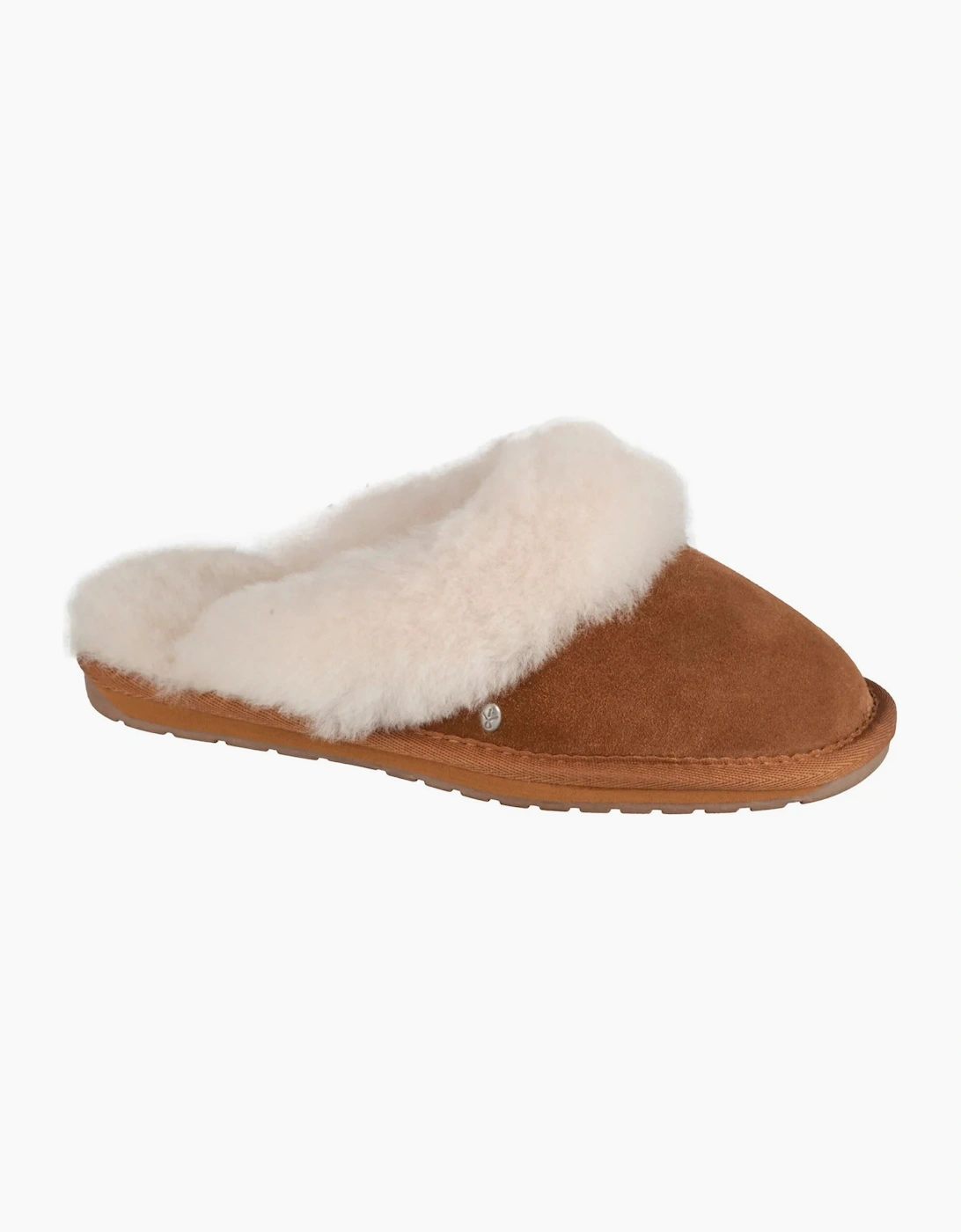 Emu Women's Brown Australia Jolie Suede Chestnut Slippers - Size 6