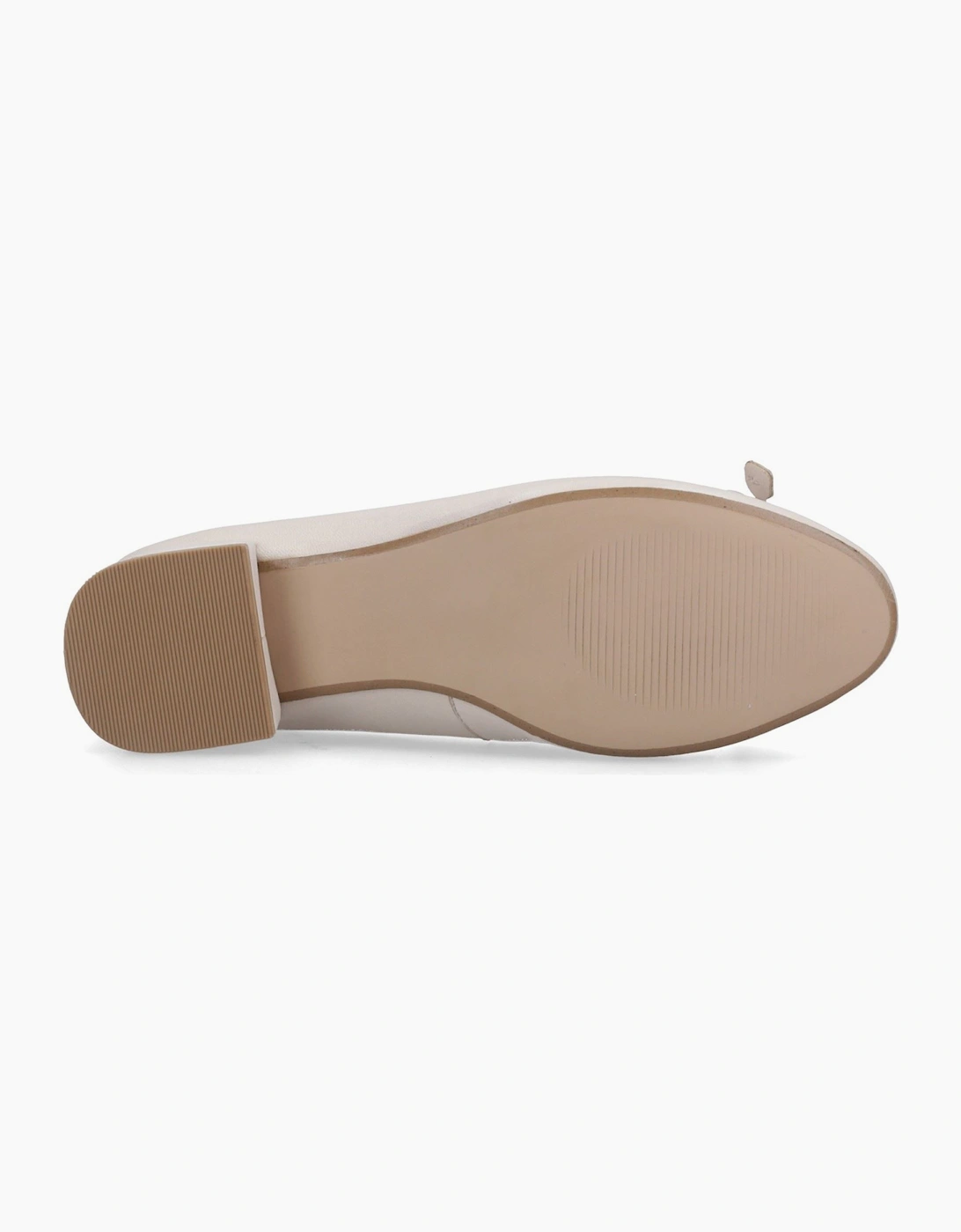 Hush Puppies Silvia Low Heel Sandal Leather Women's Ivory Sandals