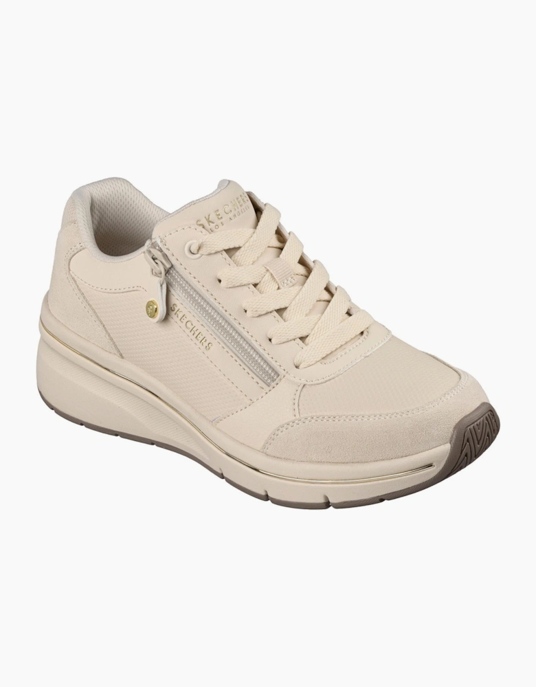 Skechers Billion Flex Luxe Up Leather Women's Natural Trainers