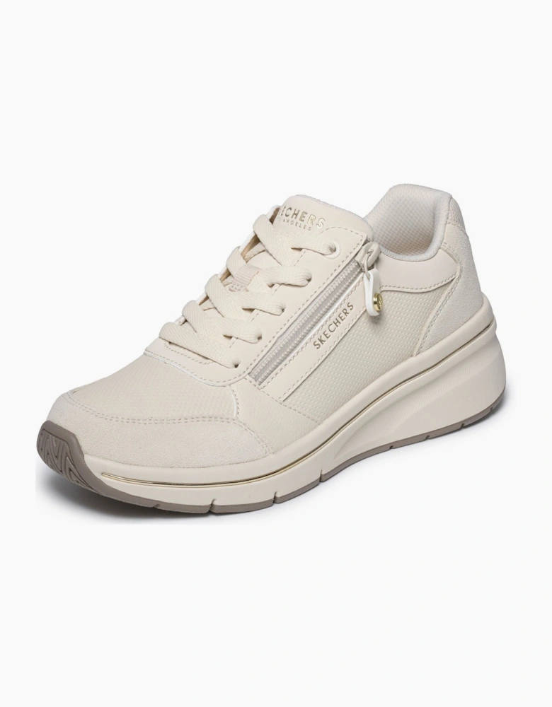 Skechers Billion Flex Luxe Up Leather Women's Natural Trainers