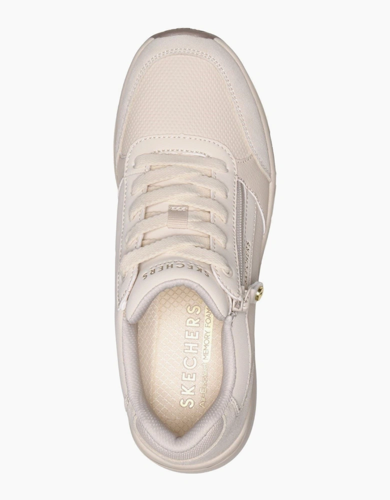 Skechers Billion Flex Luxe Up Leather Women's Natural Trainers