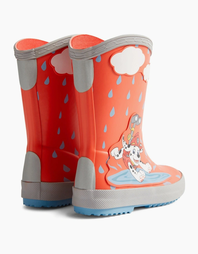 Hunter Paw Patrol Rubber Kids Poppy Red Wellington Boots