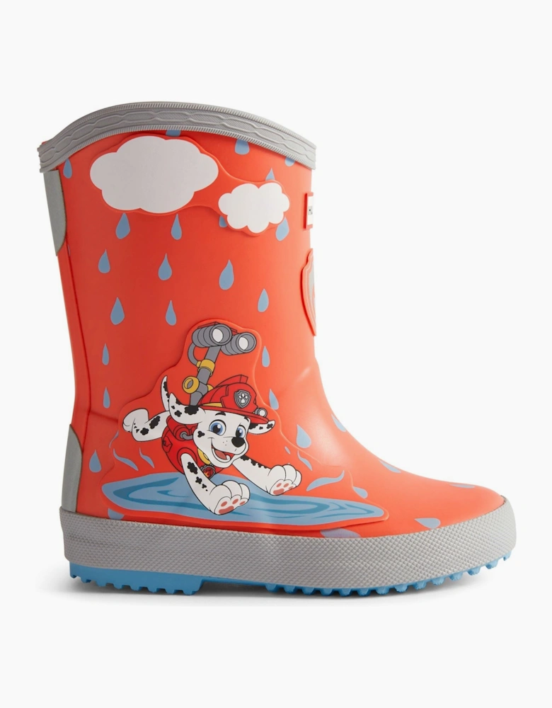 Hunter Paw Patrol Rubber Kids Poppy Red Wellington Boots