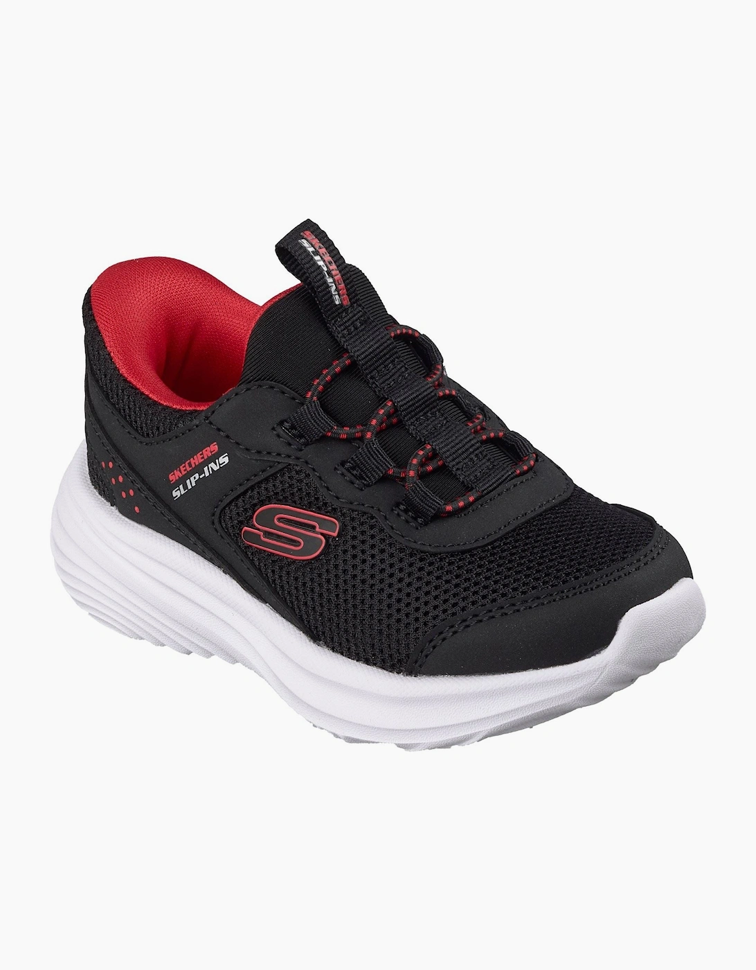 Skechers Bounder Pro Black/Red Trainers