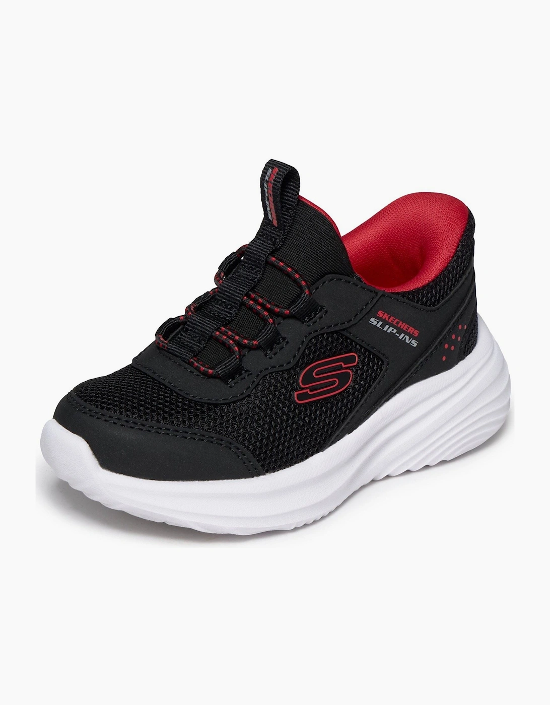 Skechers Bounder Pro Black/Red Trainers