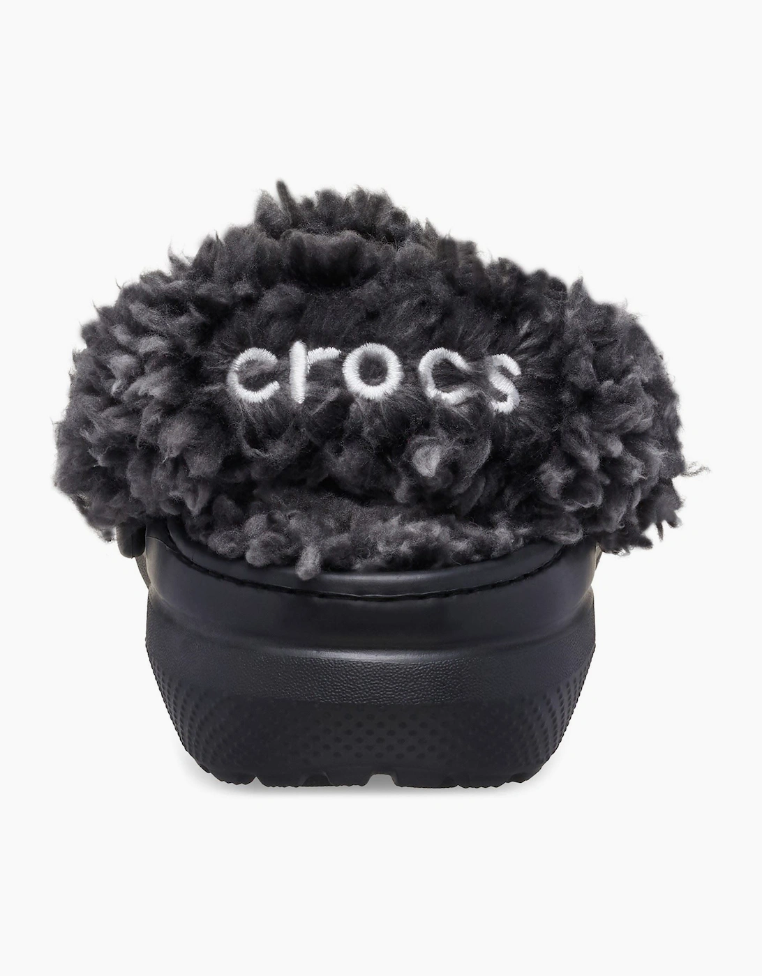 Crocs Classic Fleece Lined Polyester Blend Unisex Kid's Black Clogs