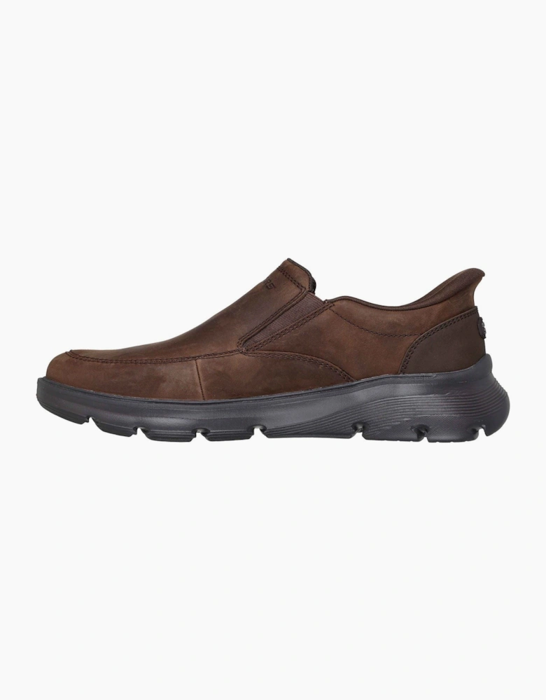 Skechers Arch Fit Garza Umar Leather Men's Cocoa Loafers