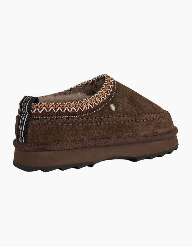 Emu Australia Sharky Adventure Scuff Suede Women's Chocolate Slippers