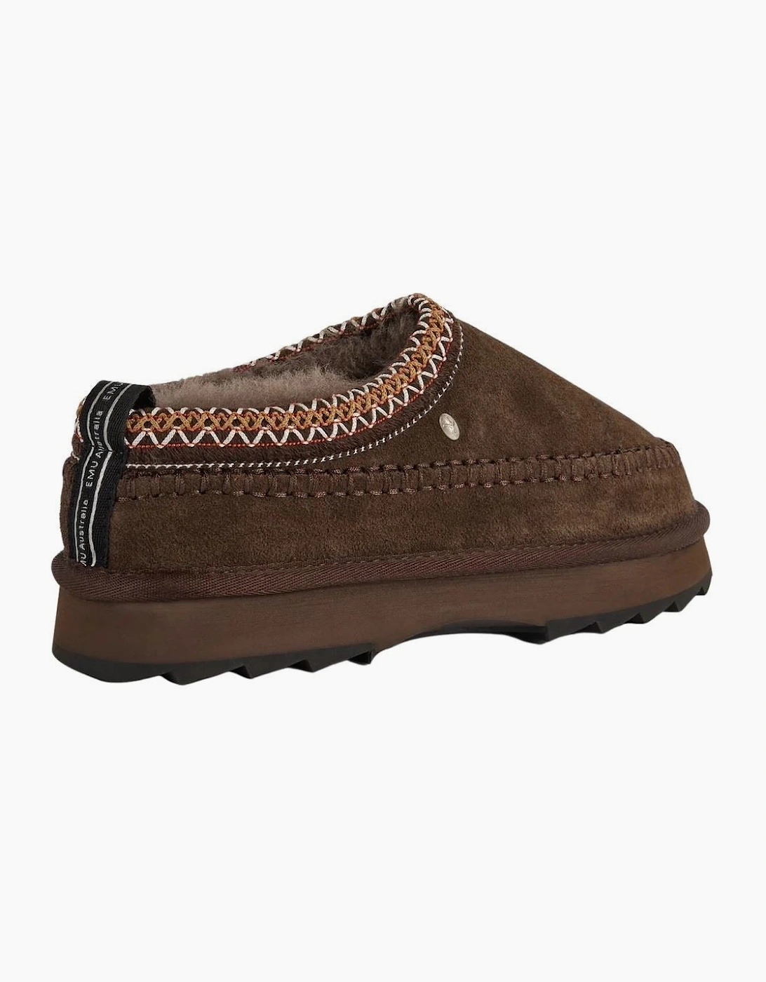 Emu Australia Sharky Adventure Scuff Suede Women's Chocolate Slippers