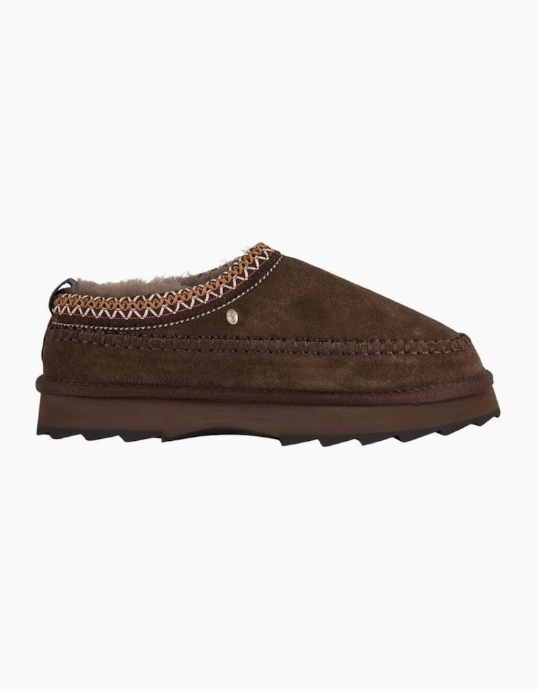 Emu Australia Sharky Adventure Scuff Suede Women's Chocolate Slippers