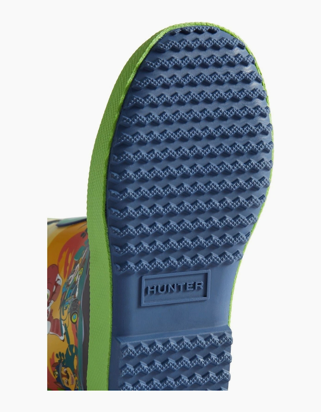 Hunter Paw Patrol Rubber Kids Cuttle Blue/Sea Lettuce Wellington Boots