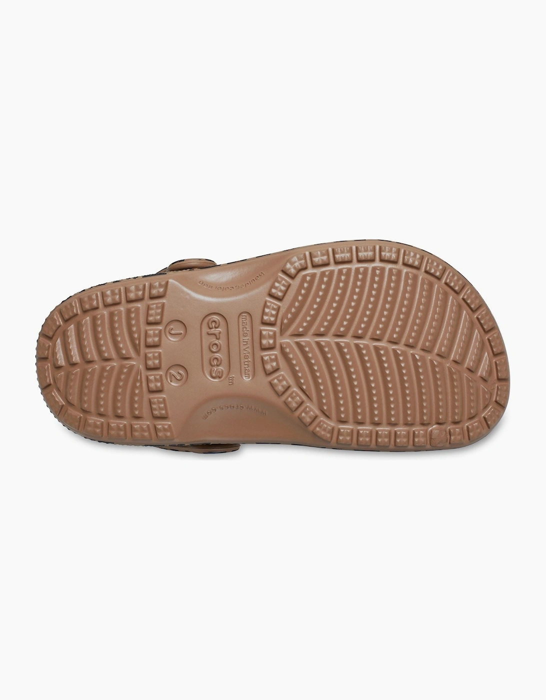 Crocs Classic Animal Kid EVA Girl's Sepia/Leopard Casual Shoes - Clogs