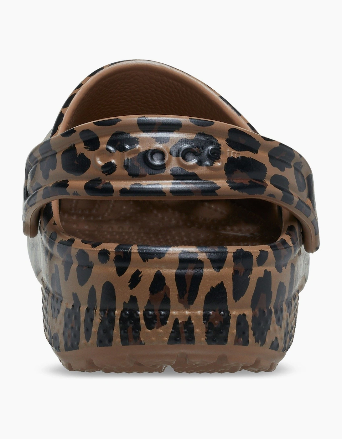 Crocs Classic Animal Kid EVA Girl's Sepia/Leopard Casual Shoes - Clogs