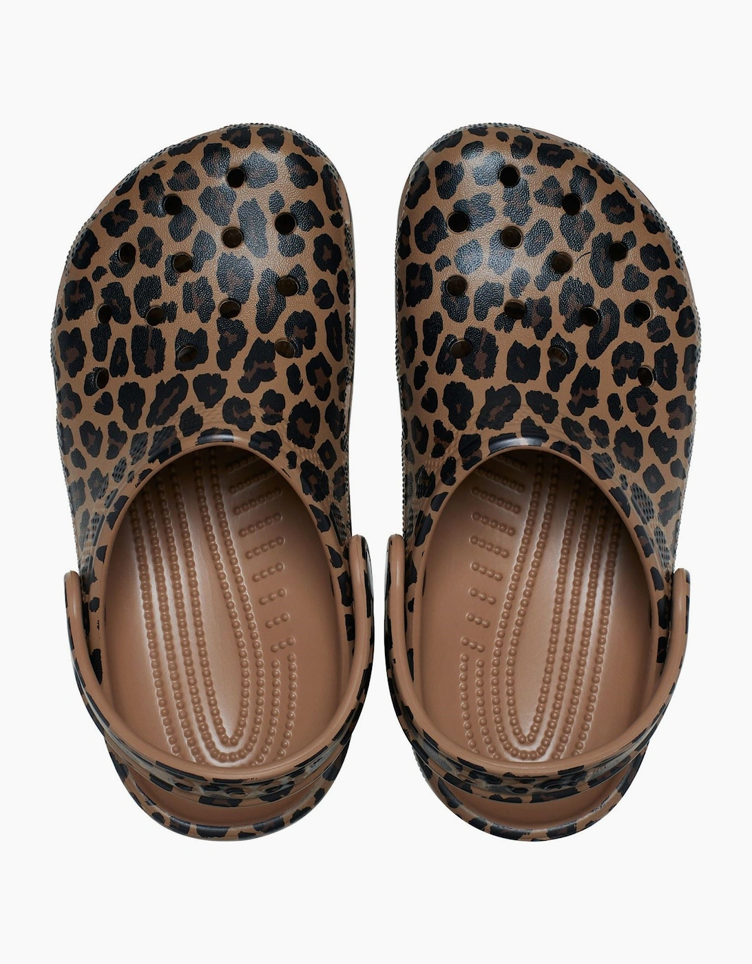 Crocs Classic Animal Kid EVA Girl's Sepia/Leopard Casual Shoes - Clogs