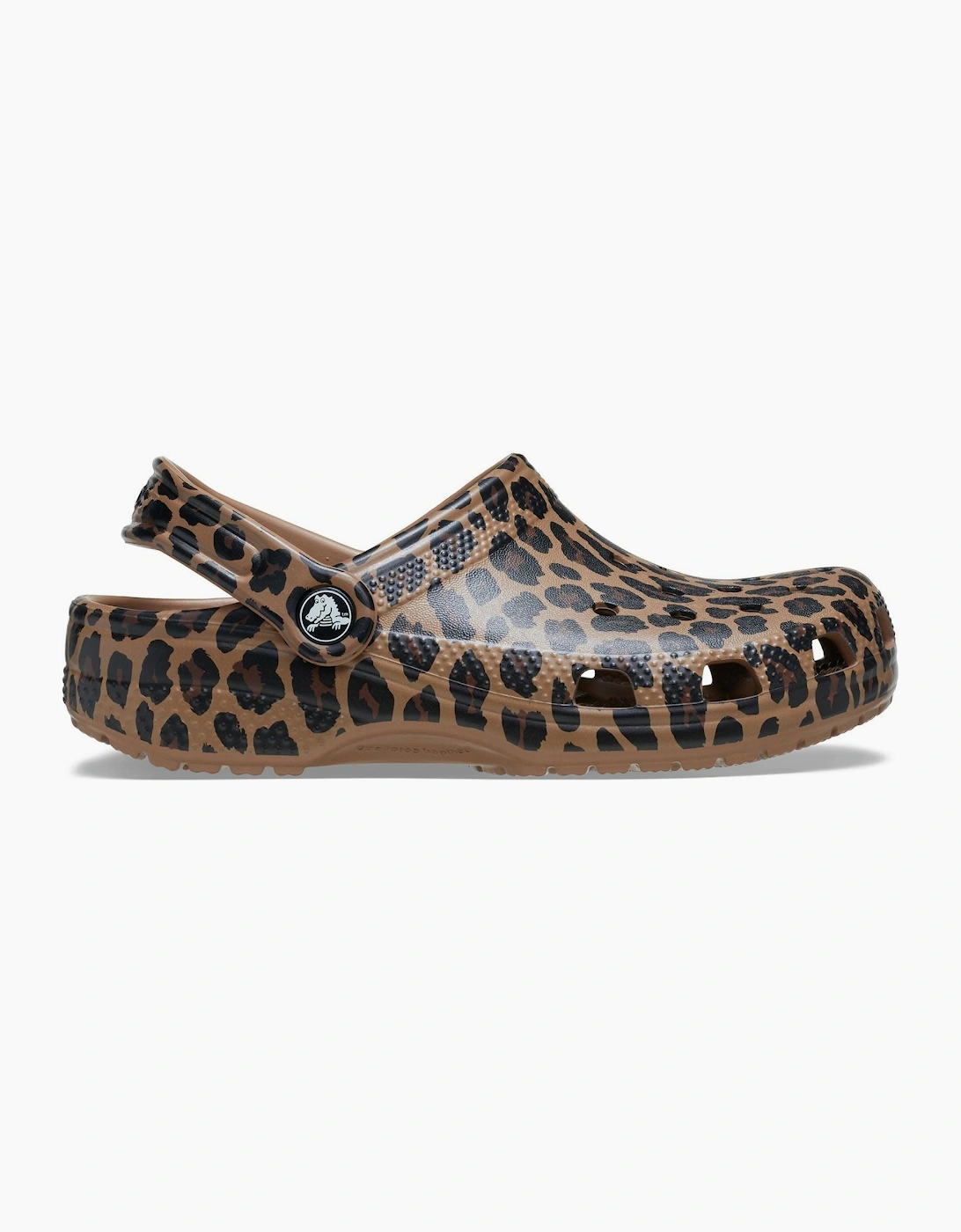 Crocs Classic Animal Kid EVA Girl's Sepia/Leopard Casual Shoes - Clogs