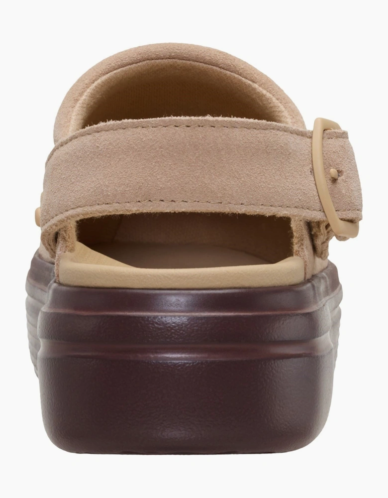 HEYDUDE Austin Lift Suede Women's Sesame/Multi Clogs