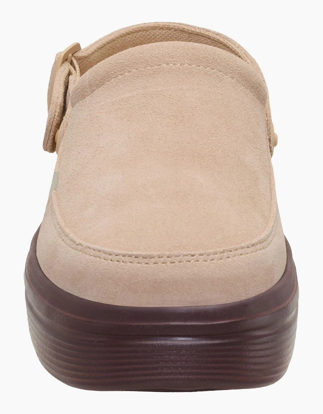HEYDUDE Austin Lift Suede Women's Sesame/Multi Clogs