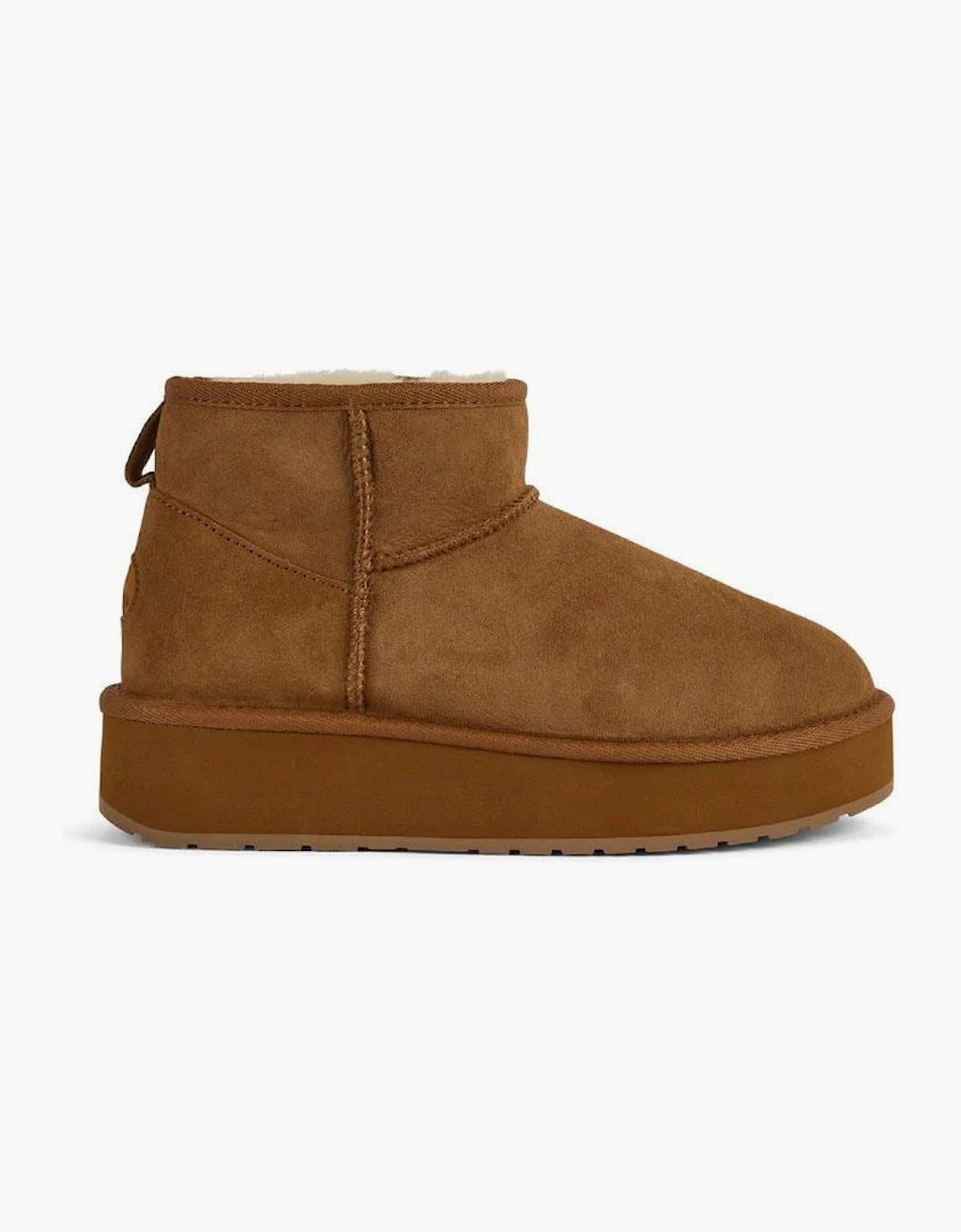 Emu Australia Stinger Micro Flatform 2.0 Sheepskin Women's Chocolate Boots