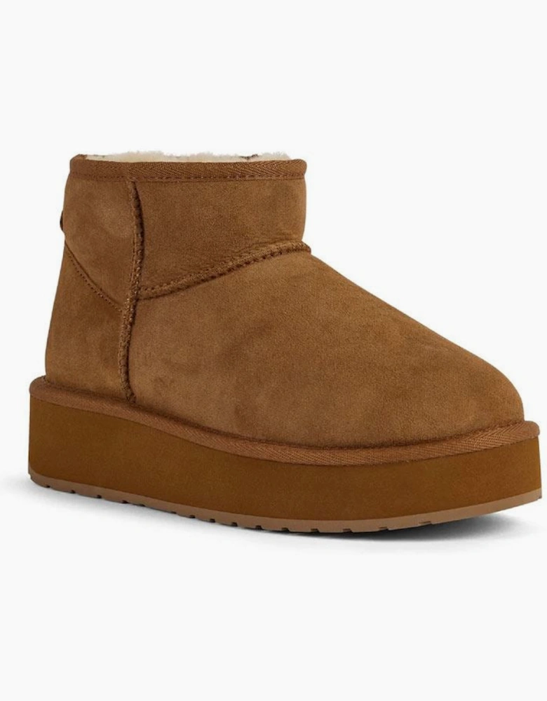 Emu Australia Stinger Micro Flatform 2.0 Sheepskin Women's Chocolate Boots