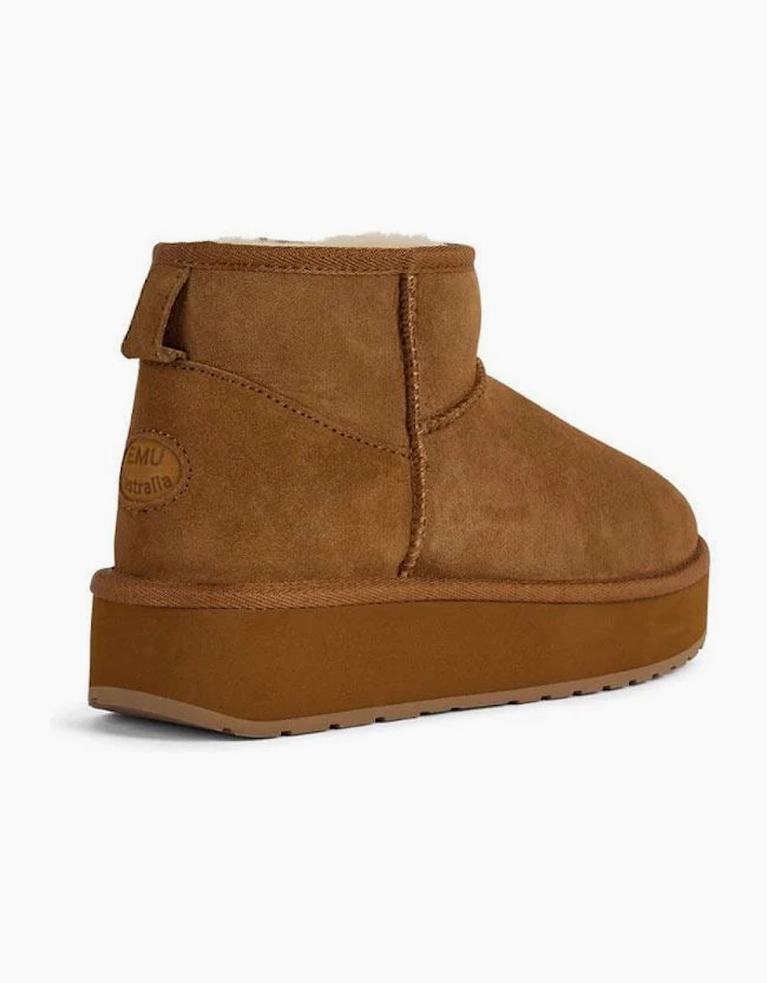 Emu Australia Stinger Micro Flatform 2.0 Sheepskin Women's Chocolate Boots