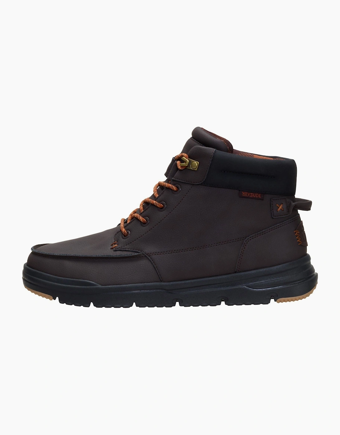HEYDUDE Bradley II Classic Polyurethane Men's Chocolate Torte/Multi Ankle Boots