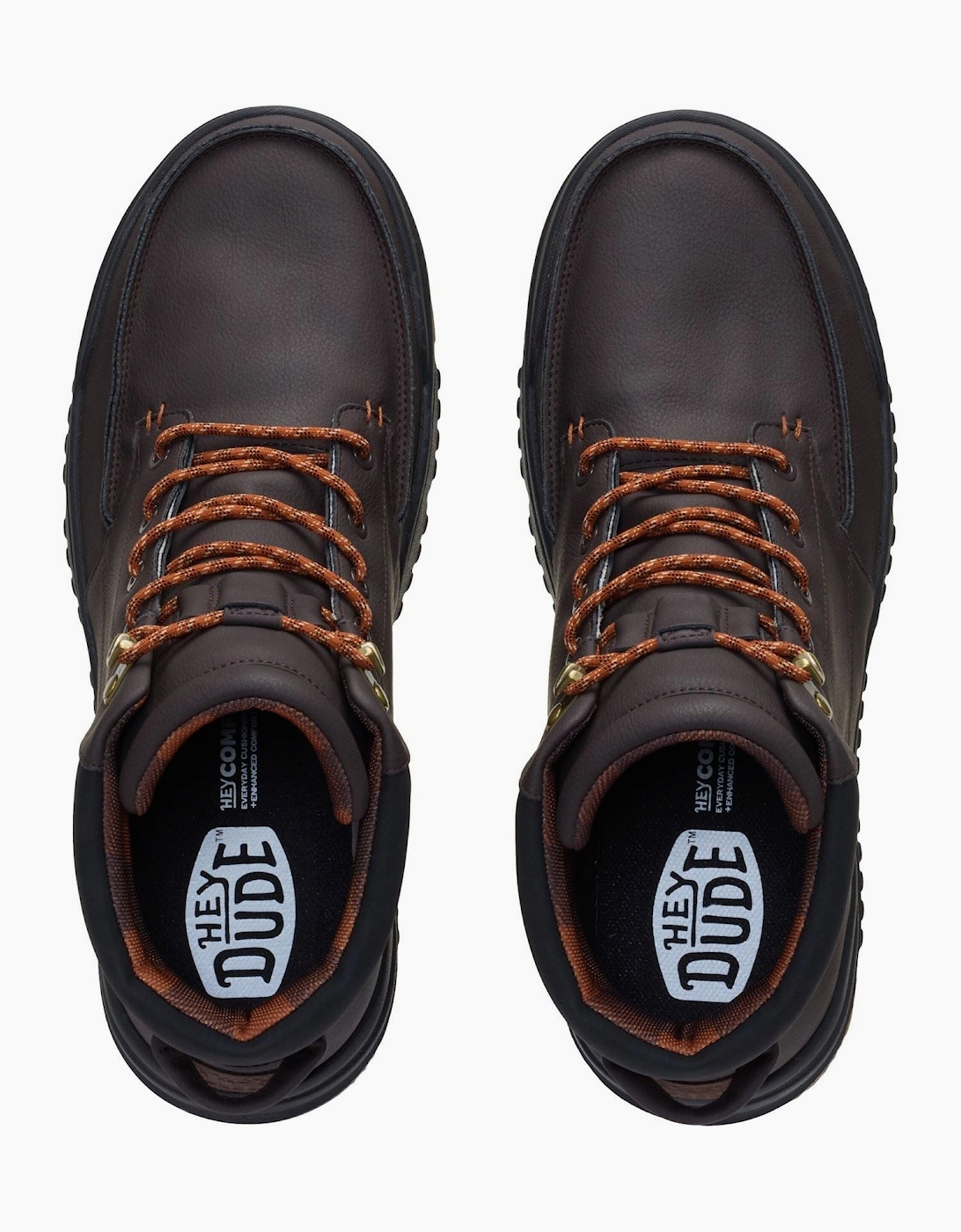 HEYDUDE Bradley II Classic Polyurethane Men's Chocolate Torte/Multi Ankle Boots