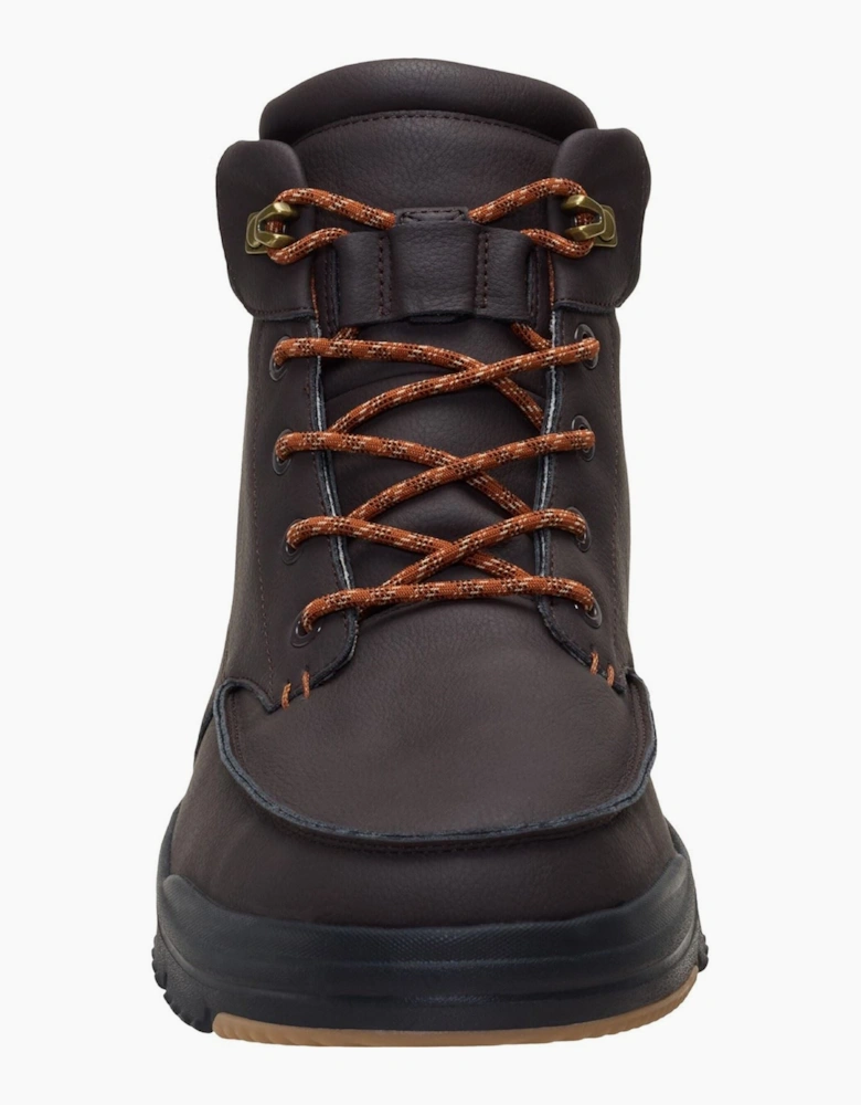 HEYDUDE Bradley II Classic Polyurethane Men's Chocolate Torte/Multi Ankle Boots