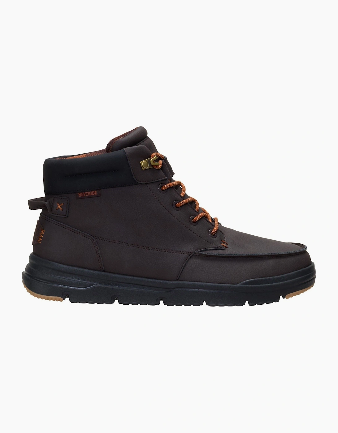 HEYDUDE Bradley II Classic Polyurethane Men's Chocolate Torte/Multi Ankle Boots