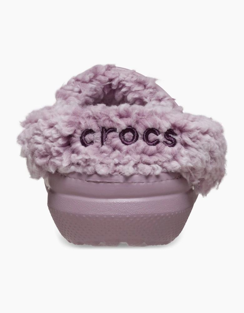Crocs Classic Fleece Lined Polyester Blend Women's Dusty Lilac Clogs