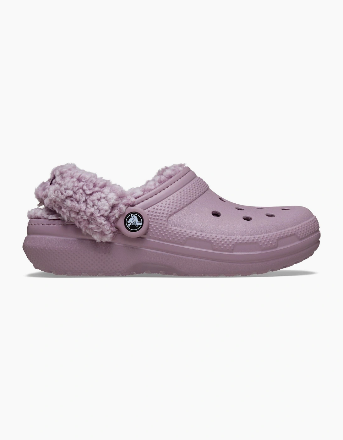Crocs Classic Fleece Lined Polyester Blend Women's Dusty Lilac Clogs
