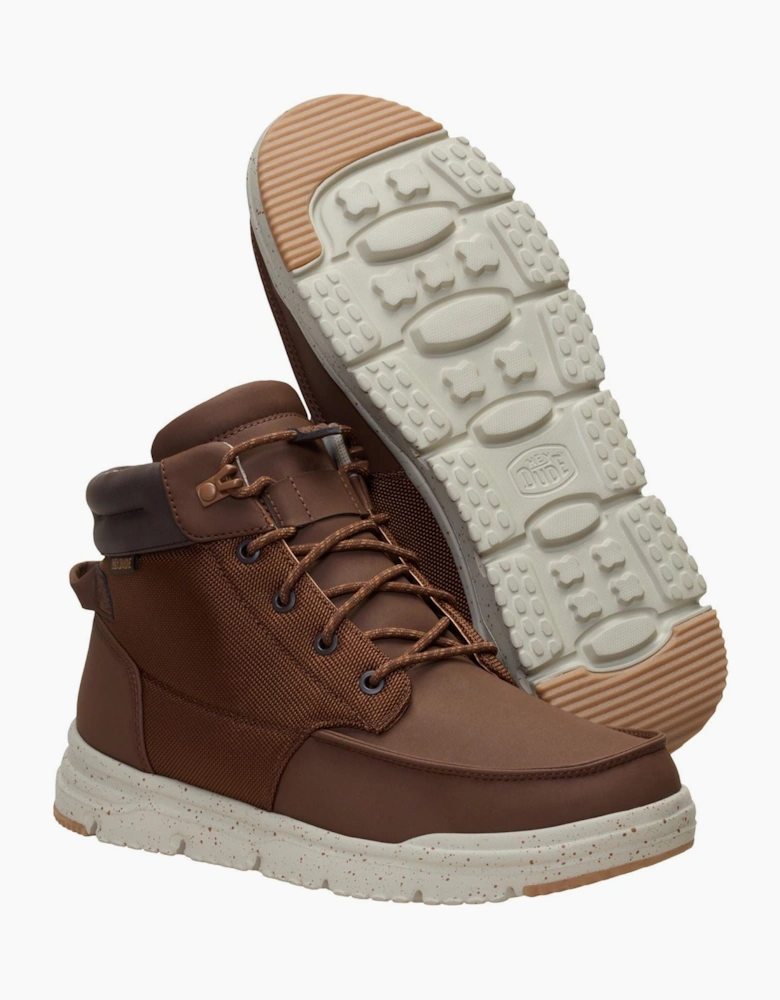 HEYDUDE Bradley II Waterproof Polyurethane Mens Downtown Brown/Multi Ankle Boots